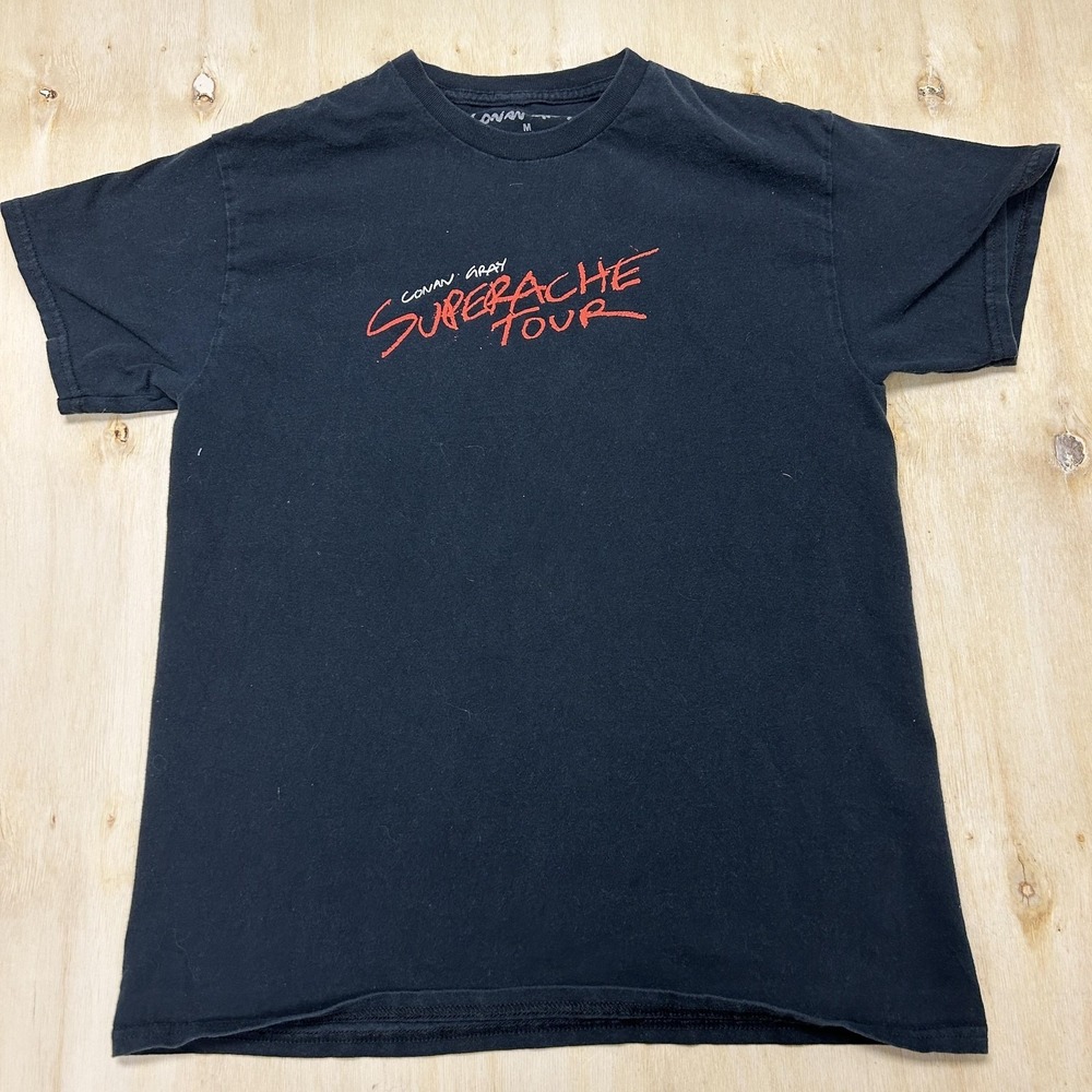 Conan Gray Superache Tour Shirt Mens Medium Black Concert Music Tee T-Shirt
